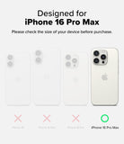 [Combo] Galaxy S25 Ultra Case | Folio Grip Wallet Magnetic + Fusion Magnetic - Comparison chart showing iPhone 16 models with a green checkmark only for the 16 Pro Max.