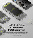 iPhone 16 Pro Max Screen Protector | Easy Slide Privacy Tempered Glass - iPhone 16 Pro Max Screen Protector - Clear installation tray with pull-tab for easy screen protector application.
