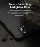 iPhone 16 Pro Max Case | Rugged Gear Magnetic - Black textured phone case next to a rock with promotional text overlay.