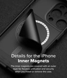 iPhone 16 Pro Max Case | Rugged Gear Magnetic - Protective case interior showing a magnetic ring under a peel-back layer.
