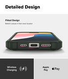 iPhone 16 Pro Max Case | Rugged Gear Magnetic - Close-up of phone case bottom showing precise port cutouts.