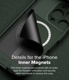 iPhone 16 Pro Max Case | Rugged Gear Magnetic - A protective layer peeling back to reveal the internal magnetic ring.