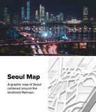 iPhone 16 Plus Case | Fusion Design - Night view of Seoul skyline above a 3D white graphic map featuring Namsan.