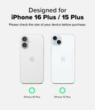 iPhone 16 Plus / 15 Plus Screen Protector | Easy Slide Privacy Tempered Glass - iPhone 16 Plus / 15 Plus Screen Protector - Comparison of iPhone 16 Plus and 15 Plus rear camera layouts for compatibility.