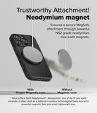 iPhone 16 Pro Case | Alles - Comparison of a magnetic charger attached to a Ringke case versus falling off a phone without one.