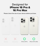 iPhone 16 Pro Max / 16 Pro | Camera Glass [2 Pack] - Comparison chart showing iPhone 16 Pro and Pro Max are compatible.