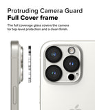 iPhone 16 Pro Max / 16 Pro | Camera Glass [2 Pack] - Side and rear view of iPhone camera lenses with a protective glass cover.