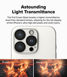 iPhone 16 Pro Max / 16 Pro | Camera Glass [2 Pack] - Comparison showing clearer fire photography with Ringke lens cover.