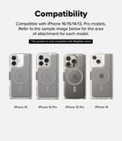 iPhone & Pro MagSafe Cover | Folio Wallet Magnetic - Four iPhones with MagSafe cases showing wallet attachment areas.