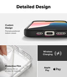 iPhone 16 Pro Case | Fusion Bold Magnetic - Close-up of phone case cutouts, protective film removal, and charging icons.