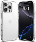 iPhone 16 Pro Case | Fusion - Clear protective case shown from back and front angles on an iPhone 16 Pro.