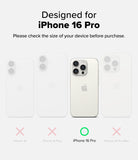 iPhone 16 Pro Case | Macaron Silicone Magnetic - Comparison chart showing iPhone 16 Pro highlighted with a green circle.