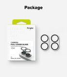 iPhone 16 Plus / 16 | Camera Glass [2 Pack] - Ringke camera lens protector packaging and two circular glass covers.