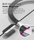 iPhone 16 Case | Fusion-X Magnetic - Close-up of magnetic ring embedded in phone case groove with text explaining inner magnet design.