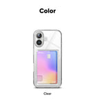 iPhone 16 Case | Fusion Card - Clear phone case holding a gradient-colored card on the back.