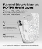 iPhone 16 Case | Fusion Design - Clear phone case with a Seoul map print, highlighting PC and TPU hybrid material layers.