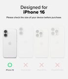 iPhone 16 Case | Fusion Magnetic - Size guide showing iPhone 16 is the correct fit compared to other iPhone 16 models.