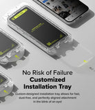 iPhone 16 / 15 Screen Protector | Easy Slide Privacy Tempered Glass - iPhone 16 / 15 Screen Protector - Clear installation tray with privacy glass for easy, aligned smartphone application.
