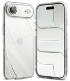 iPhone 17 Pro Case | Air - Clear, slim protective case shown from back and front angles on an iPhone 17 Pro.