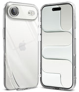 iPhone 17 Pro Case | Air - Clear, slim protective case shown from back and front angles on an iPhone 17 Pro.