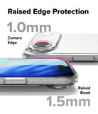 iPhone Air Case | Air - Clear phone case highlighting 1.0mm camera edge and 1.5mm raised screen bezel protection.