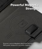[Combo] iPhone Air Cover | Folio Grip Wallet Magnetic + Fusion Magnetic - Black leather wallet case with MagSafe ring.