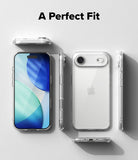 iPhone Air Case | Fusion - Clear phone case shown from multiple angles against a white background with the text A Perfect Fit.