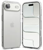 iPhone Air Case | Fusion Matte - Back and front view of a clear, matte-finish iPhone case with a reinforced camera cutout.