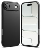 iPhone Air Case | Onyx - Front and back views of a sleek black iPhone case with a textured finish and raised camera bump.