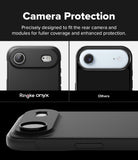 iPhone Air Case | Onyx - Comparison showing the Ringke Onyx case providing superior, precise camera module coverage.