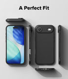 iPhone Air Case | Onyx Magnetic - Multiple views of a black iPhone case showing front, back, and side profiles on a gray background.
