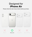 [Bundle] iPhone Air | Silicone Magnetic - Comparison chart showing iPhone Air is the only compatible model among four.