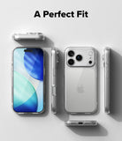 iPhone 17 Pro Max Case | Air - Clear phone case shown from multiple angles, highlighting precise fit and camera protection.