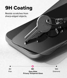 [Bundle] iPhone 17 Pro Max | Fusion Bold Magnetic Matte - iPhone 17 Pro Max | Fusion Bold Magnetic Matte - A metal key scratching a smartphone screen protector with 9H coating.