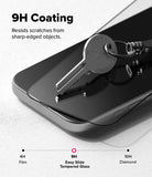 [Bundle] iPhone 17 Pro Max | Fusion Bold Magnetic Matte - A metal key scratches a smartphone screen protector labeled 9H.