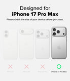 iPhone 17 Pro Max Case | Fusion Magnetic Matte - Comparison chart showing iPhone 17 Pro Max is the only compatible model.