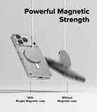 [Bundle] iPhone 17 Pro Max | Fusion Magnetic - iPhone 17 Pro Max | Fusion Magnetic - A magnetic charger holds a cased phone securely while a second phone falls away.
