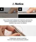 iPhone 17 Pro Max Case | Silicone Magnetic - Instructions for reattaching the camera control button cover if it detaches.