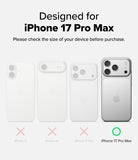iPhone 17 Pro Max Case | UX Magnetic - Size comparison chart showing the iPhone 17 Pro Max as the only compatible model.
