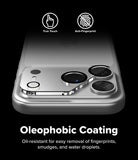 iPhone 17 Pro | Camera Glass - Close-up of camera lens protector on phone with True Touch and Anti-Fingerprint icons.