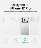 iPhone 17 Pro Screen Protector | Easy Slide Privacy Tempered Glass - iPhone 17 Pro Screen Protector - Comparison chart showing iPhone 17 Pro is the only compatible model among four phones.