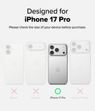 [Bundle] iPhone 17 Pro | Fusion Bold Magnetic Matte - Size comparison chart showing iPhone 17 Pro compatibility.