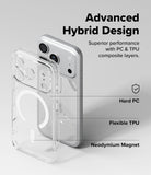 [Bundle] iPhone 17 Pro | Fusion Magnetic - iPhone 17 Pro | Fusion Magnetic - Clear phone case with magnetic ring, highlighting hard PC and flexible TPU layers.
