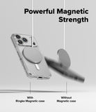 [Bundle] iPhone 17 Pro | Fusion Magnetic - iPhone 17 Pro | Fusion Magnetic - A magnetic charger sticks to a cased phone while falling off a phone without the case.