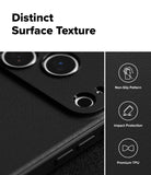 [Bundle] iPhone 17 Pro | Onyx Magnetic - iPhone 17 Pro | Onyx Magnetic - Close-up of black textured phone case with camera cutouts and icons for grip and protection.