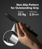 [Bundle] iPhone 17 Pro | Onyx Magnetic - iPhone 17 Pro | Onyx Magnetic - Hand holding black phone case with non-slip texture, 35.9g weight, and 2.0mm thickness.