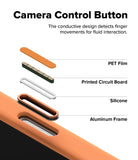 [Bundle] iPhone 17 Pro | Silicone Magnetic - iPhone 17 Pro | Silicone Magnetic - Exploded view of camera control button layers: PET film, PCB, silicone, and frame.