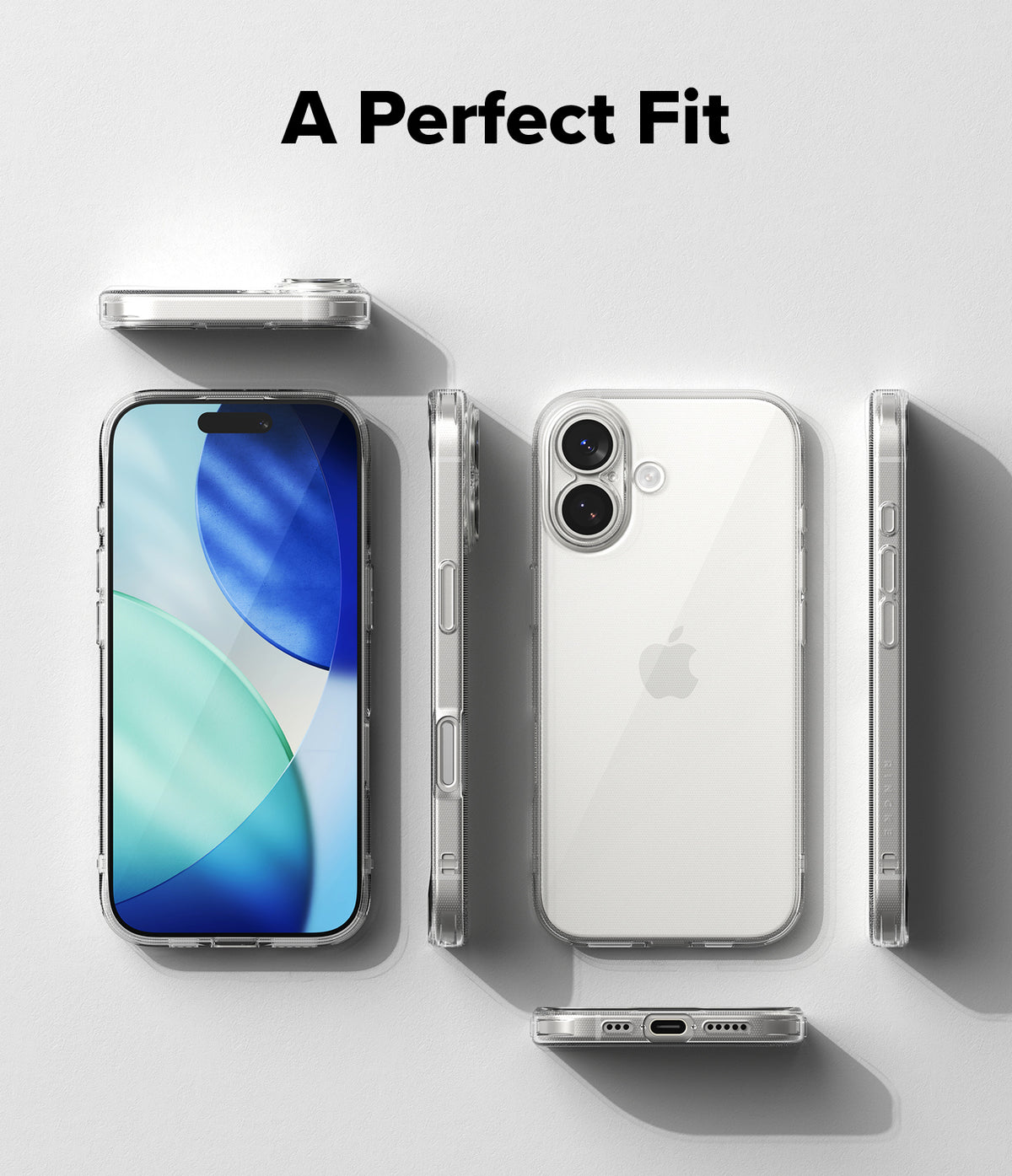 iPhone 17 Case | Air - Clear iPhone 17 case shown from multiple angles including front, back, and sides on a white background.