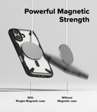 [Bundle] iPhone 17 | Fusion-X Magnetic - A magnetic case holding firm while a phone without a case falls from a magnet.