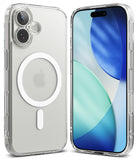 iPhone 17 Case | Fusion Magnetic Matte - Clear magnetic phone case shown from back and front with a matte finish.
